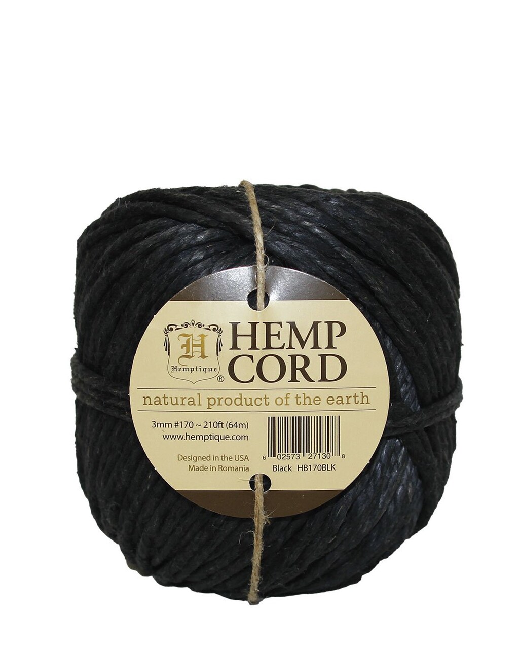 Hemptique Hemp Cord Ball Plant Hanger Eco Friendly Sustainable Naturally Grown Fiber Outdoor Gardening Gift Wrapping Scrapbooking Bookbinding Crafting